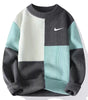 Men's Trendy Loose Colorblock Knitted Sweater
