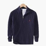 TAEBAEK Zipped Cable Sweater