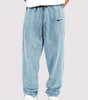 Distressed Cotton Relaxed Men's Lounge Pants