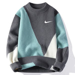 Men's New Trendy Color-Blocked Warm Sweater