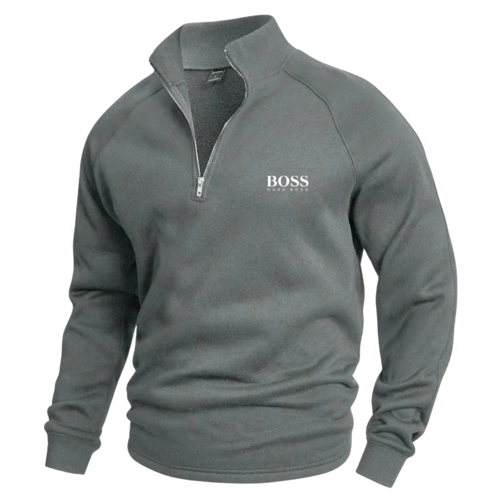 BОSS - Cotton Half-Zip Jumper