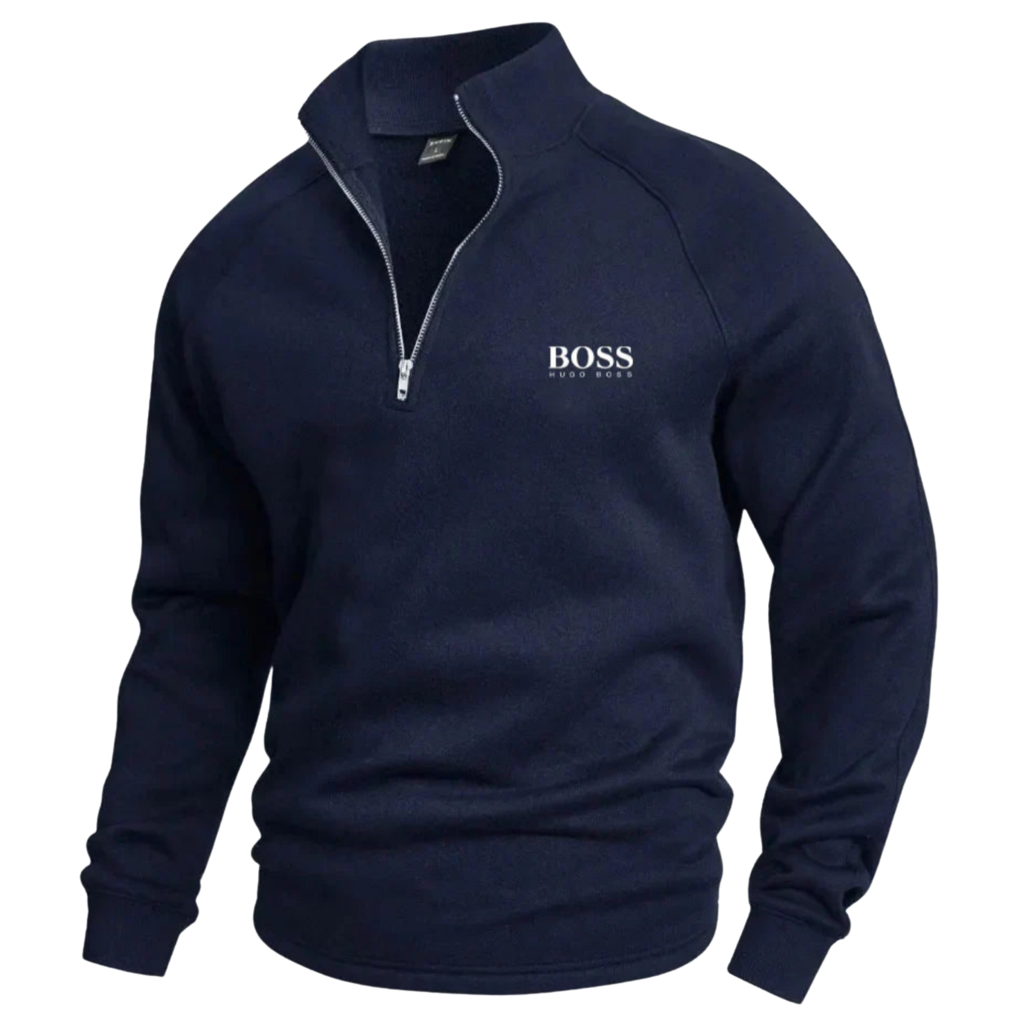 BОSS - Cotton Half-Zip Jumper