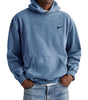 Men's Retro Washed Loose Pocket Hooded Sweatshirt