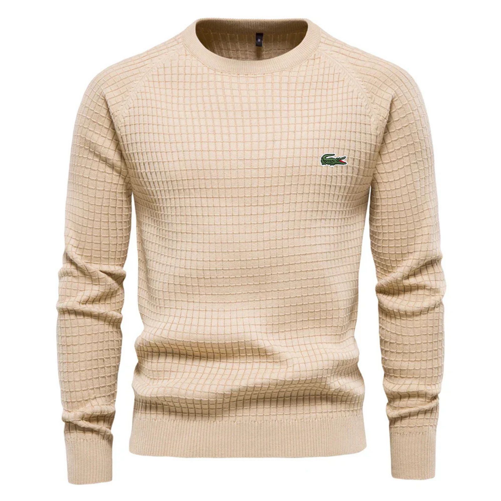 LACOSTE -MEN'S GRID PATTERN SWEATER ( Black Friday Offer )