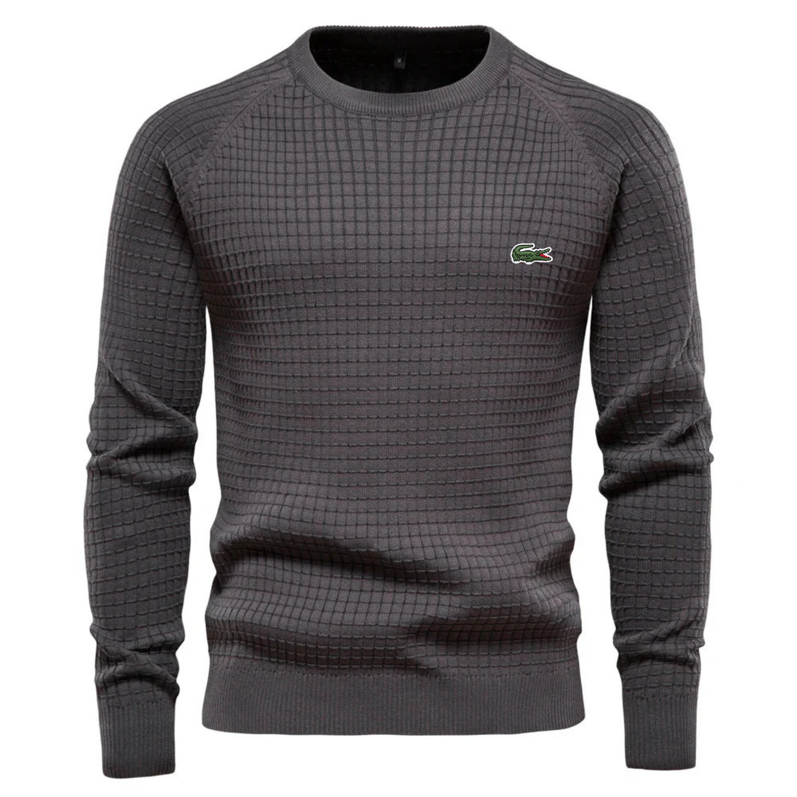LACOSTE -MEN'S GRID PATTERN SWEATER ( Black Friday Offer )