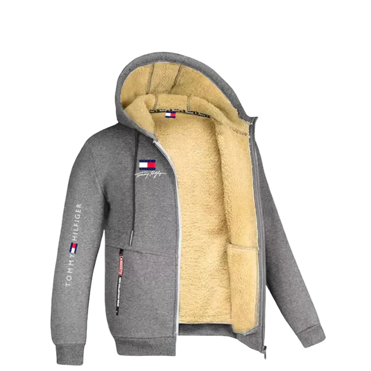 Tommy - Fleece Lined Zip Hoodie
