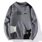 Men's Stylish And Handsome Round Neck Sweater