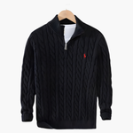 TAEBAEK Zipped Cable Sweater