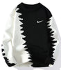 Men's Fashionable Contrast Color Knitted Sweater