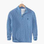 TAEBAEK Zipped Cable Sweater