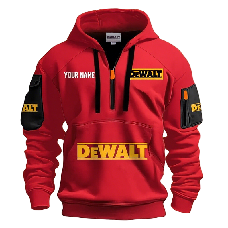 DEWALT - Men’s Workwear Utility Hoodie  Heavy-Duty Construction Style