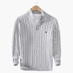 TAEBAEK Zipped Cable Sweater