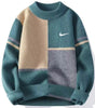 Men's High-End Trendy Loose Color-Blocked Sweater