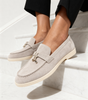 Old Money Suede Lady Loafers