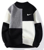 Men's Trendy Loose Colorblock Knitted Sweater