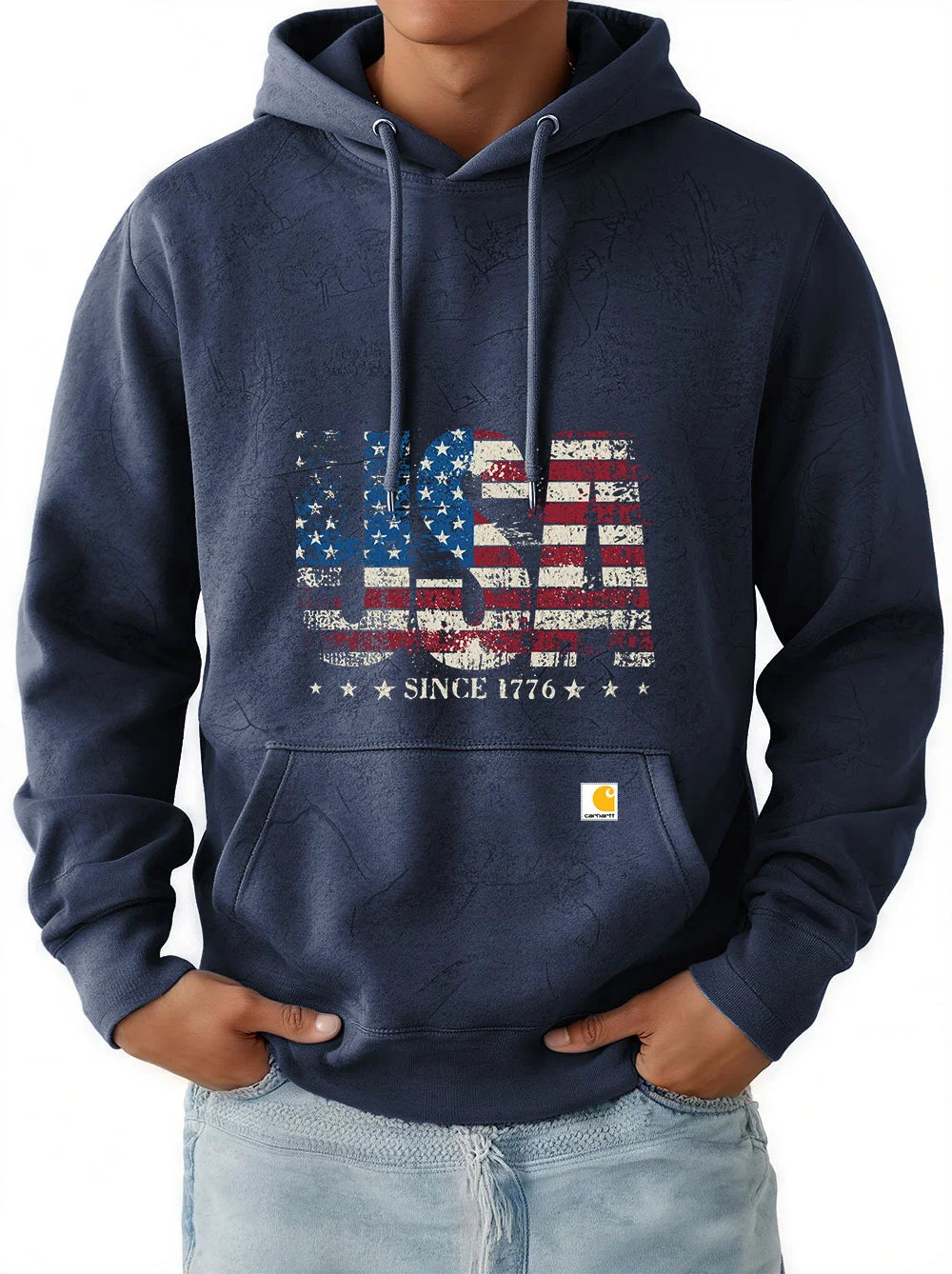 Men's New Retro Trend Casual Hooded Sweatshirt
