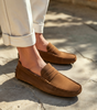 Suede Driver Loafers