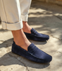 Suede Driver Loafers