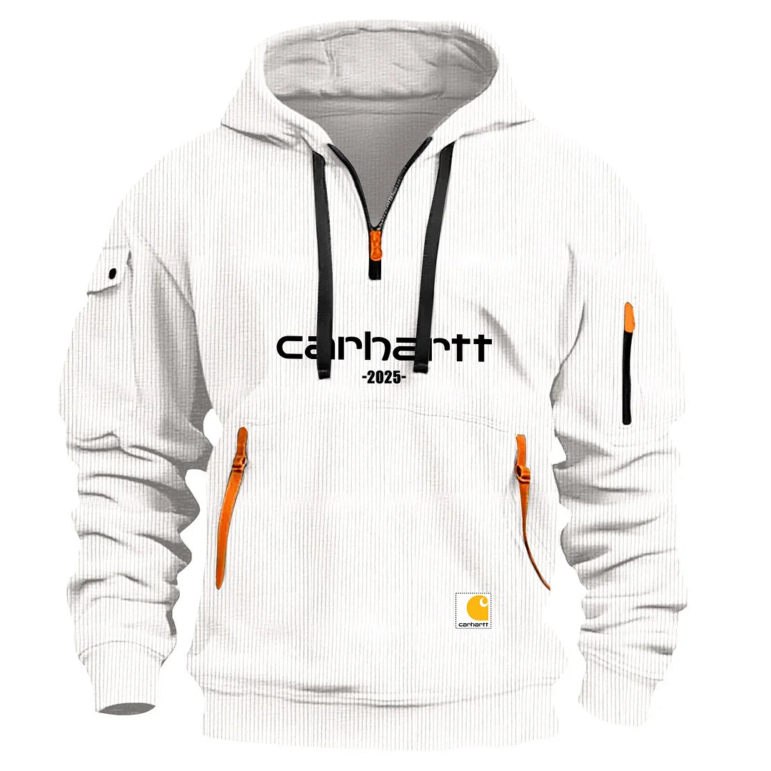 2025 Men's Zipper And Multi Pocket Sport Corduroy Sweatshirt