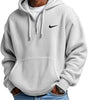 Men's Loose Waffle Half-Zip Hooded Sweatshirt