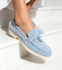 Old Money Suede Lady Loafers